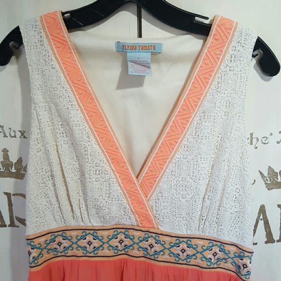 THE HARPER boho chic bohemian maxi dress L - Picture 3 of 8